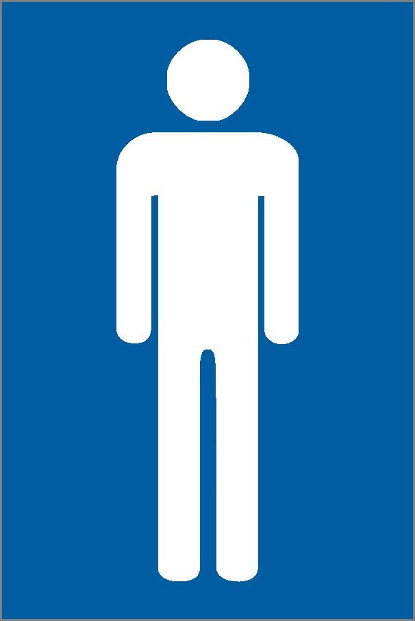 Men Restroom Sign